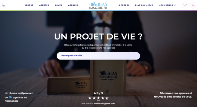 Bannière du site Bias Immobilier