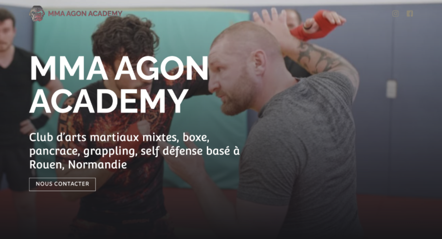 Bannière du site MMA Agon Academy