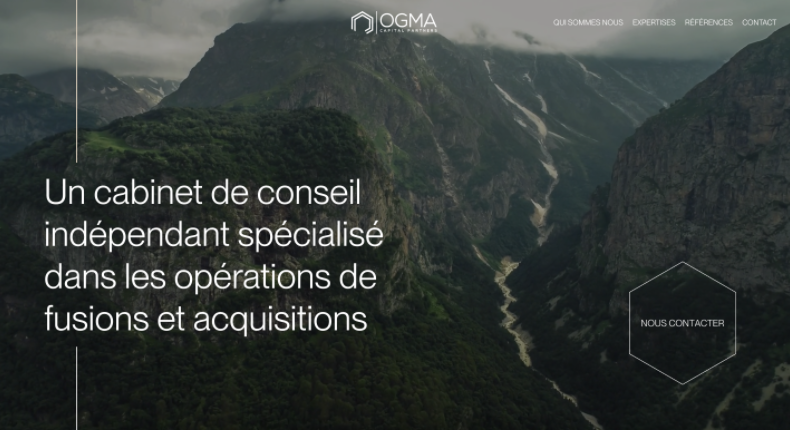 Bannière du site OGMA Partners